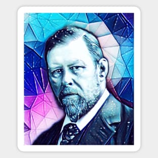 Bram Stoker Snowy Portrait | Bram Stoker Artwork 6 Magnet